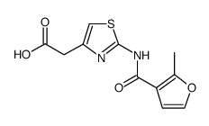 4-Thiazoleacetic acid, 2-[[(2-methyl-3-furanyl)carbonyl]amino] Structure