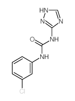 Urea,N-(3-chlorophenyl)-N'-1H-1,2,4-triazol-5-yl- Structure