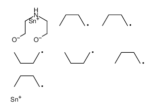 2-[(tributylstannyl)oxy]-N-[2-[(tributylstannyl)oxy]ethyl]ethylamine structure