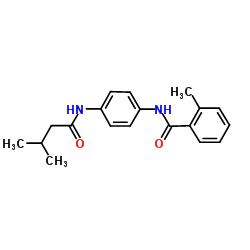 2-Methyl-N-{4-[(3-methylbutanoyl)amino]phenyl}benzamide Structure