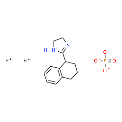 4,5-dihydro-2-(1,2,3,4-tetrahydro-1-naphthyl)-1H-imidazolium dihydrogen phosphate结构式