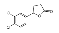 5-(3,4-dichlorophenyl)oxolan-2-one结构式