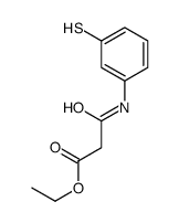 ethyl 3-oxo-3-(3-sulfanylanilino)propanoate结构式