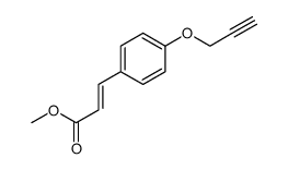 (E)-methyl 3-(4-(prop-2-ynyloxy)phenyl)acrylate结构式