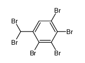 1,2,3,4-tetrabromo-5-dibromomethyl-benzene结构式