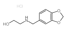 2-[(Benzo[1,3]dioxol-5-ylmethyl)-amino]-ethanol hydrochloride Structure