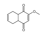4a,5,8,8a-tetrahydro-2-methoxynaphthalene-1,4-dione结构式