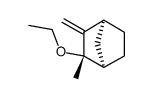 (+-)-ethyl-[2-methyl-3-methylene-(2exo())norbornyl]-ether结构式
