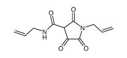 1-allyl-2,4,5-trioxo-pyrrolidine-3-carboxylic acid allylamide Structure