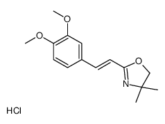 2-[(E)-2-(3,4-dimethoxyphenyl)ethenyl]-4,4-dimethyl-5H-1,3-oxazole,hydrochloride Structure
