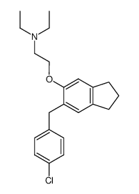 diethyl-{2-[6-(4-chloro-benzyl)-indan-5-yloxy]-ethyl}-amine结构式