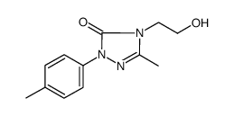 4-(2-hydroxyethyl)-5-methyl-2-(4-methylphenyl)-2,4-dihydro-3H-1,2,4-triazol-3-one Structure