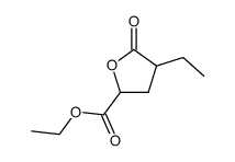 4-ethyl-5-oxo-tetrahydro-furan-2-carboxylic acid ethyl ester结构式