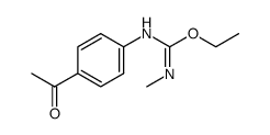 N-(4-acetyl-phenyl)-O-ethyl-N'-methyl-isourea Structure