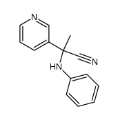 2-(phenylamino)-2-(pyridin-3-yl)propanenitrile Structure