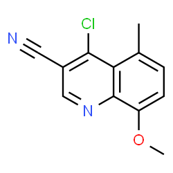 4-chloro-8-methoxy-5-methylquinoline-3-carbonitrile Structure