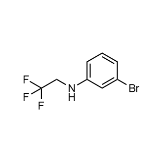 3-溴-n-(2,2,2-三氟乙基)苯胺结构式