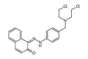 1-(4-Bis(beta-chloroethyl)aminomethylphenylazo)-2-naphthol structure