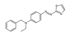 N-benzyl-N-ethyl-4-(1,3-thiazol-2-yldiazenyl)aniline Structure