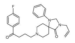 8-[4-(4-fluorophenyl)-4-oxobutyl]-1-phenyl-3-prop-2-enyl-1,3,8-triazaspiro[4.5]decan-4-one Structure
