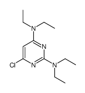 6-chloro-2-N,2-N,4-N,4-N-tetraethylpyrimidine-2,4-diamine结构式