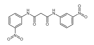 N,N'-bis-(3-nitro-phenyl)-malonamide Structure