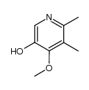 5-hydroxy-4-methoxy-2,3-dimethylpyridine结构式