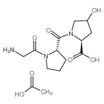 gly-pro-hydroxy-pro acetate salt Structure