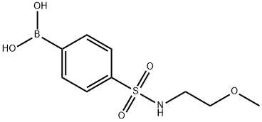 B-[4-[[(2-methoxyethyl)amino]sulfonyl]phenyl]Boronic acid Structure
