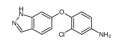 3-chloro-4-(1H-indazol-6-yloxy)aniline Structure