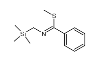 N-[1-(methylthio)benzylidene]-1-(trimethylsilyl)methylamine结构式