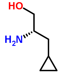 (2S)-2-Amino-3-cyclopropylpropan-1-ol结构式