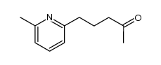 2-methyl-6-(4'-oxopentyl)pyridine结构式
