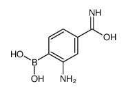 (2-amino-4-carbamoylphenyl)boronic acid Structure
