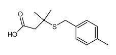 β,β-dimethyl-S-(4-methylbenzyl)-β-mercaptopropionic acid Structure
