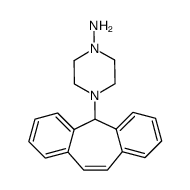 4-(5H-dibenzo[a,d]cyclohepten-5-yl)-piperazin-1-ylamine结构式