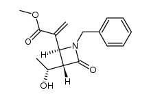 methyl 2-((2S,3S)-1-benzyl-3-((R)-1-hydroxyethyl)-4-oxoazetidin-2-yl)acrylate Structure