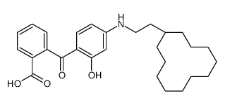 2-[4-(2-cyclododecylethylamino)-2-hydroxybenzoyl]benzoic acid结构式