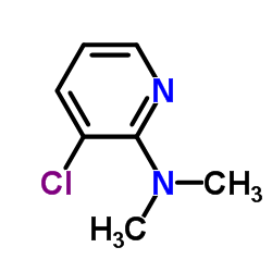 3-Chloro-N,N-dimethyl-2-pyridinamine结构式