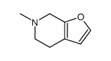 6-methyl-4,5,6,7-tetrahydrofuro<3,2-c>pyridine结构式