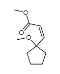 (Z)-methyl 3-(1-methoxycyclopentyl)acrylate Structure