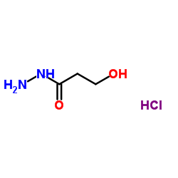 3-Hydroxypropanehydrazide hydrochloride (1:1)结构式