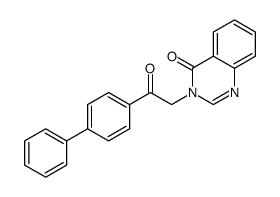 3-[2-oxo-2-(4-phenylphenyl)ethyl]quinazolin-4-one结构式