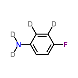 4-Fluoroaminobenzene-2,3,5,6-d4结构式