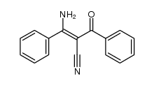 3-amino-2-benzoyl-3-phenylacrylonitrile结构式