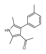 Methyl[2,5-dimethyl-4-(3-tolyl)-3-pyrrolyl]keton结构式