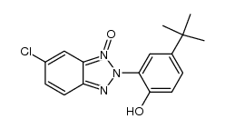 2-(5-(tert-butyl)-2-hydroxyphenyl)-6-chloro-2H-benzo[d][1,2,3]triazole 1-oxide结构式