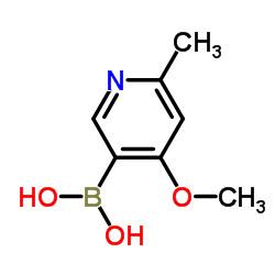 4-甲氧基-6-甲基吡啶-3-基硼酸结构式