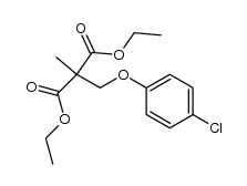 diethyl 2-((4-chlorophenoxy)methyl)-2-methylmalonate Structure