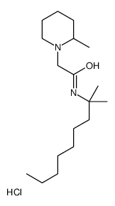 N-(2-methylnonan-2-yl)-2-(2-methylpiperidin-1-yl)acetamide,hydrochloride结构式